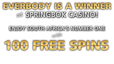 springbok casino 100 free spins|Springbok Casino: 100 Free Spins .